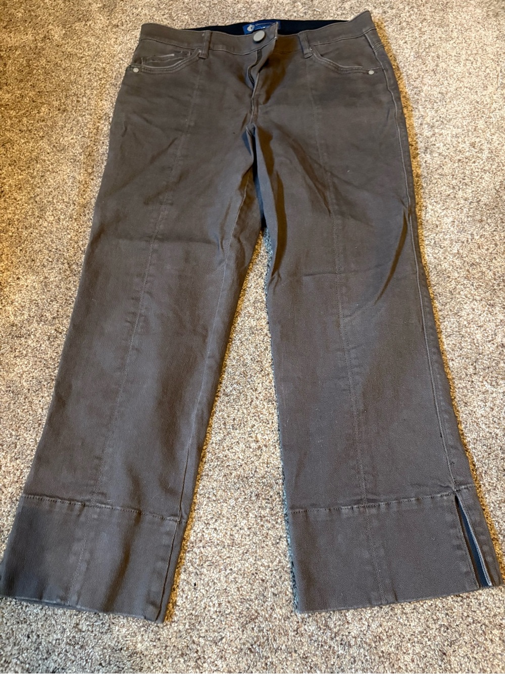 Democracy Brown Wide-Leg Jeans
